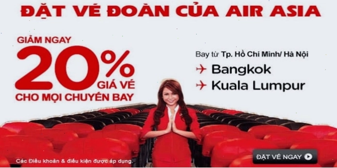 Đại lý Air Asia cung cấp dịch vụ hỗ trợ mua hành lý