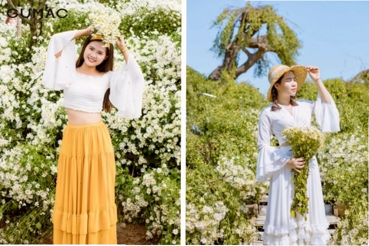 Đầm yếm phong cách vintage mang đến sự mộc mạc