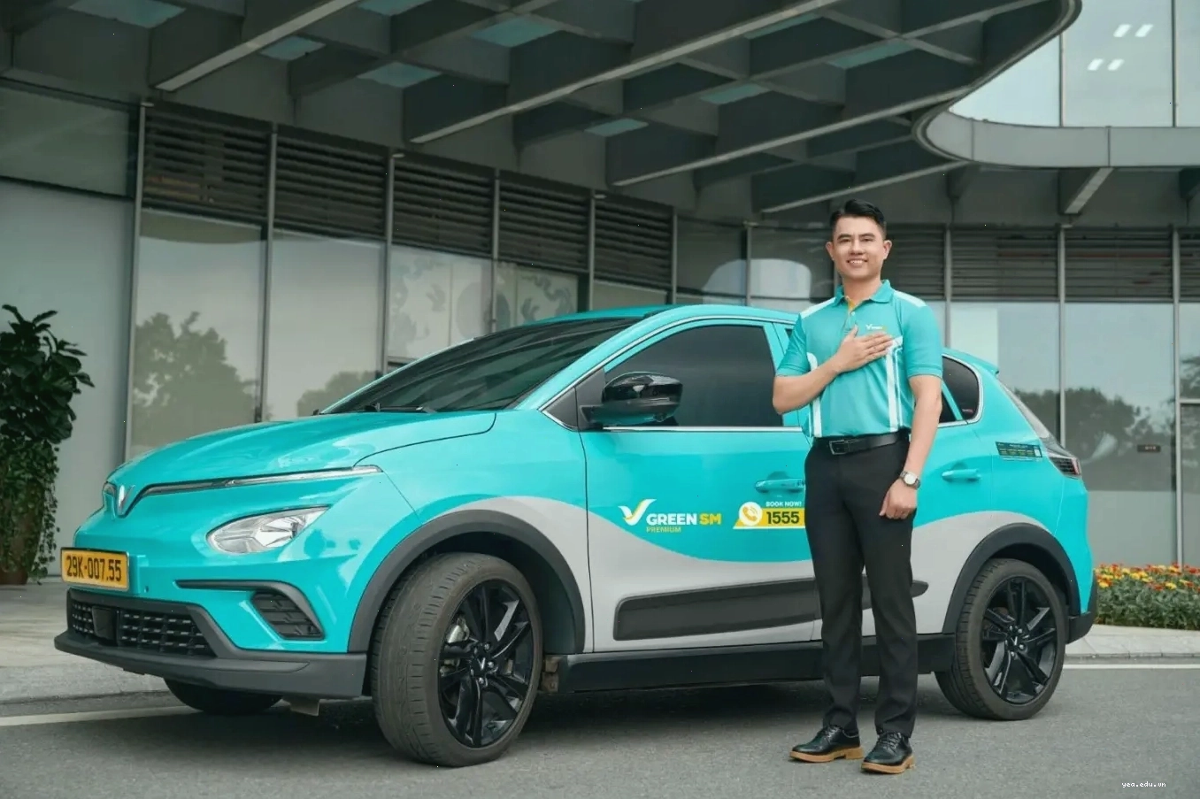 Đặt xe công nghệ qua ứng dụng Green SM