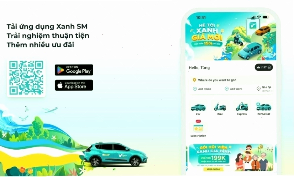 Đặt xe qua ứng dụng