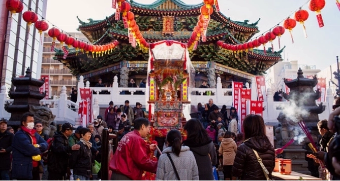 Đền Kiyomizu-dera ở Kyoto phủ đầy tuyết