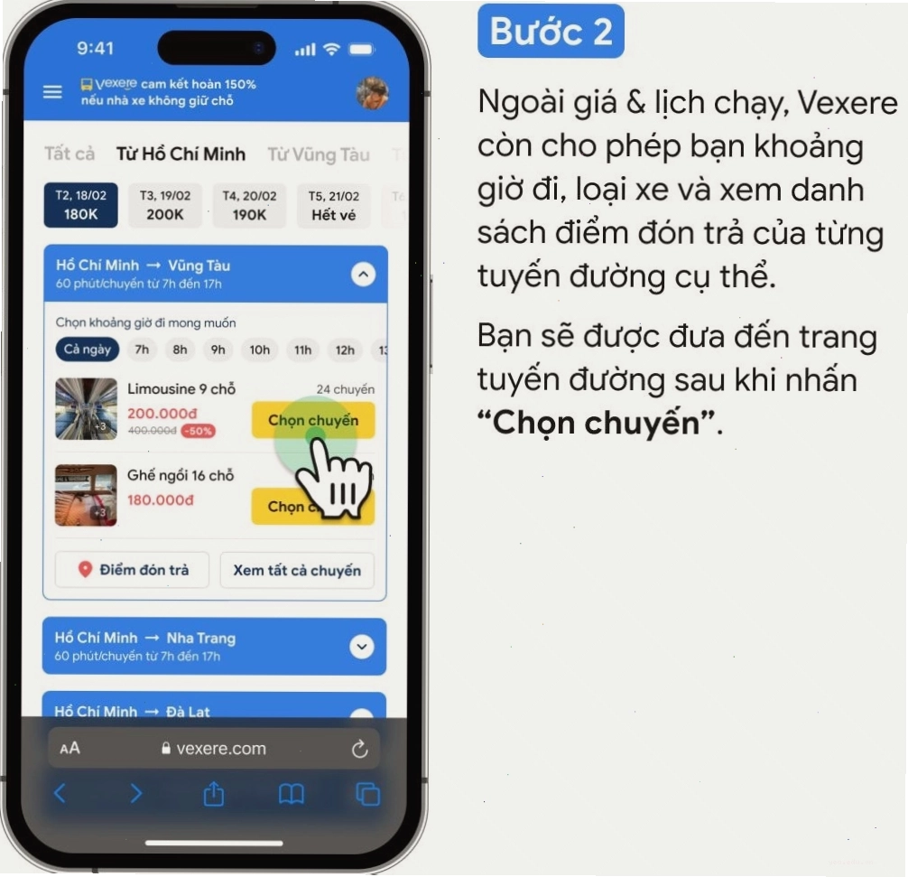 Điểm đón xe Hà Sơn Hải Vân tại bến xe Mỹ Đình