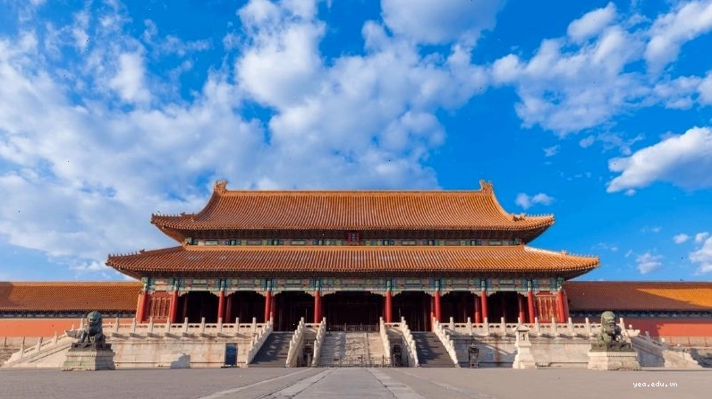 Điện Thái Hòa uy nghiêm trong sơ đồ Tử Cấm Thành