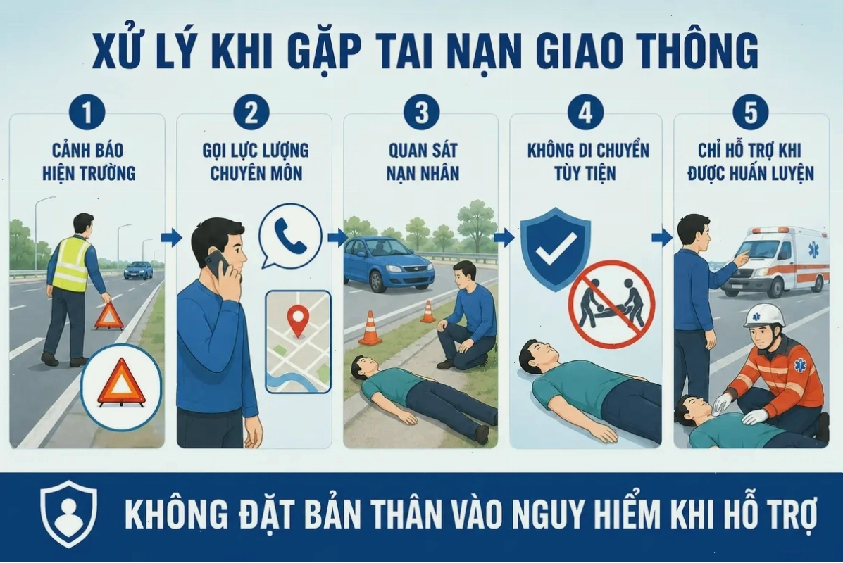 Đội ngũ cứu hộ khẩn trương tiếp cận hiện trường tai nạn