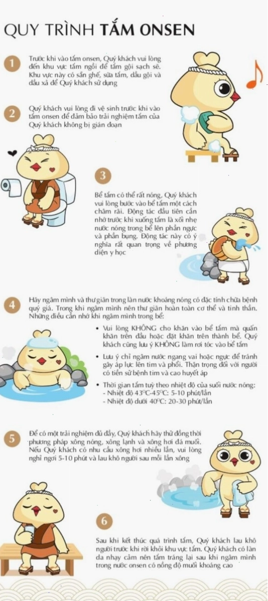 Du khách trải nghiệm tắm khoáng nóng ngoài trời