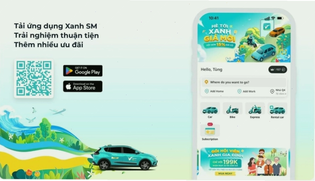 Đừng quên mở mục “Ưu đãi” trên ứng dụng Green SM khi đặt xe để có cơ hội nhận voucher khuyến mãi giảm giá hấp dẫn