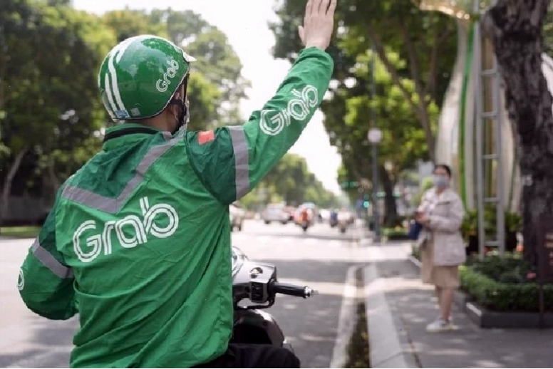 Giao diện ứng dụng Grab đặt xe GrabBike
