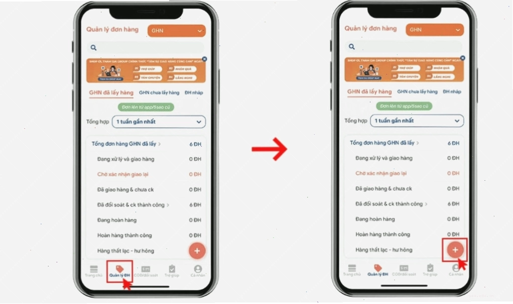 Giao hàng nhanh lấy hàng tại nhà