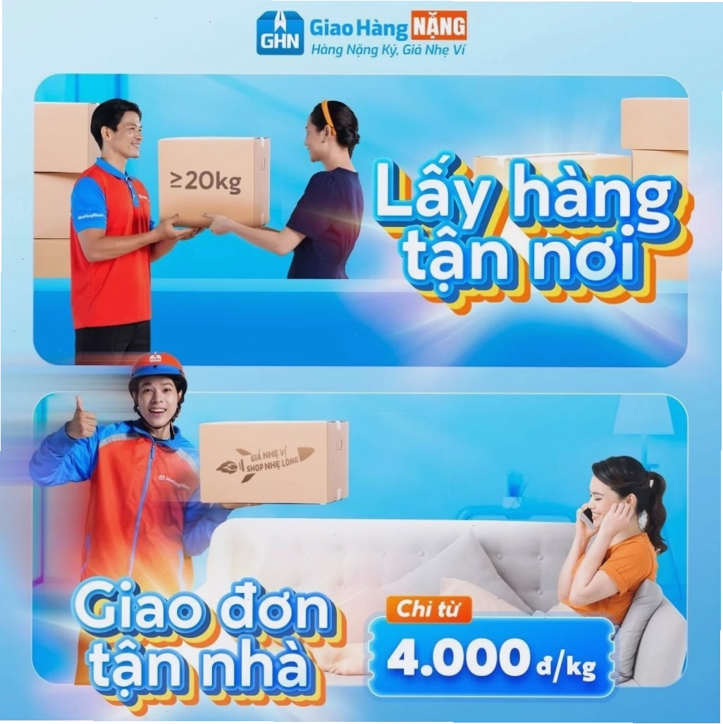 Giao Hàng Nhanh lấy hàng tận nơi, giao đơn tận nhà