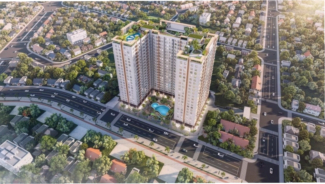 Giao lộ đường ĐT743 gần Ngã Sáu An Phú, Bình Dương