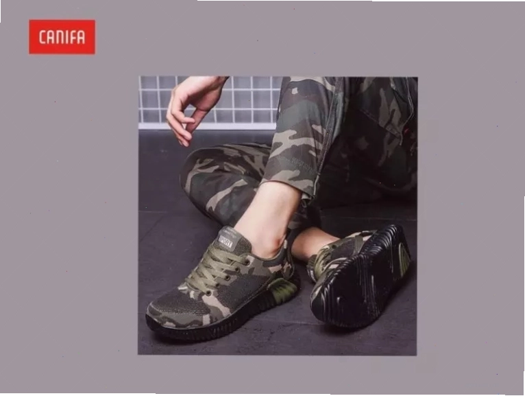 Giày họa tiết camouflage cá tính