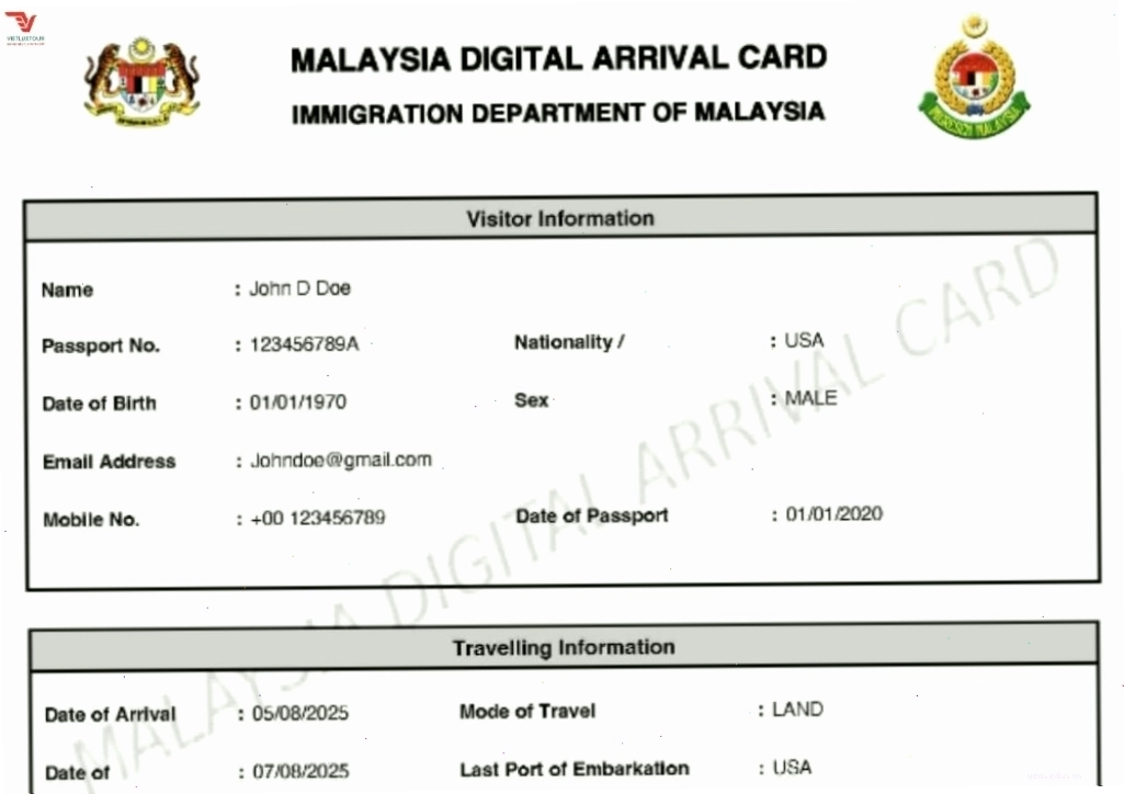 Giấy tờ cần thiết khi đi du lịch Malaysia