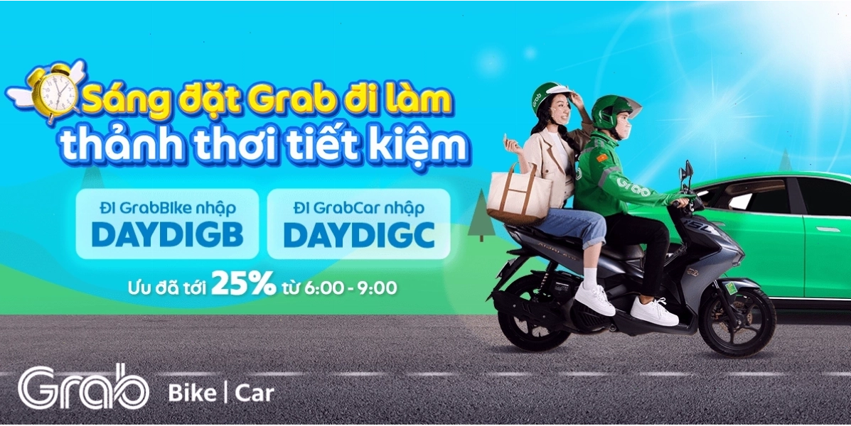 Grab mở rộng giờ hoạt động GrabCar Tiết Kiệm tại TP. Hồ Chí Minh