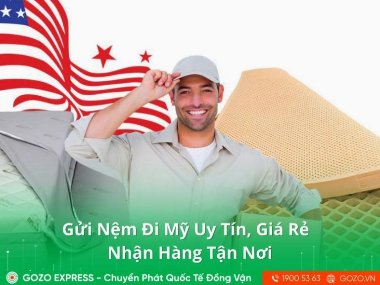 Gửi nệm Kymdan đi Mỹ: Hướng dẫn chi tiết và quy trình chuyên nghiệp