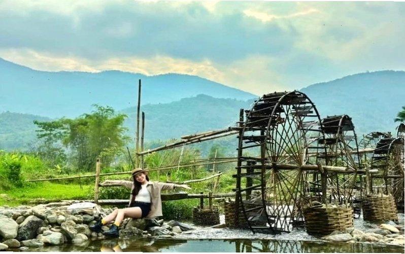 Guồng nước Pù Luông đặc trưng