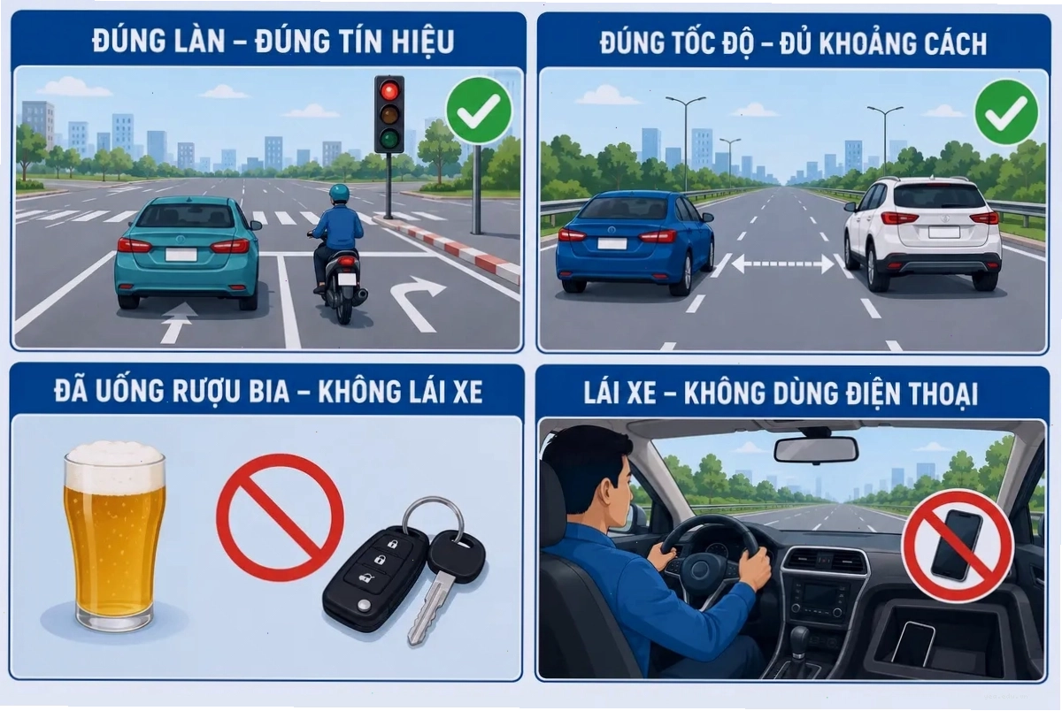 Hành vi phòng ngừa tai nạn giao thông là trách nhiệm của mỗi cá nhân