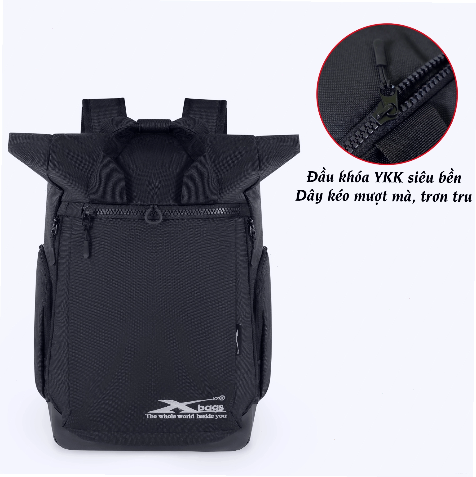 Hình ảnh chi tiết khóa kéo và bánh xe vali du lịch