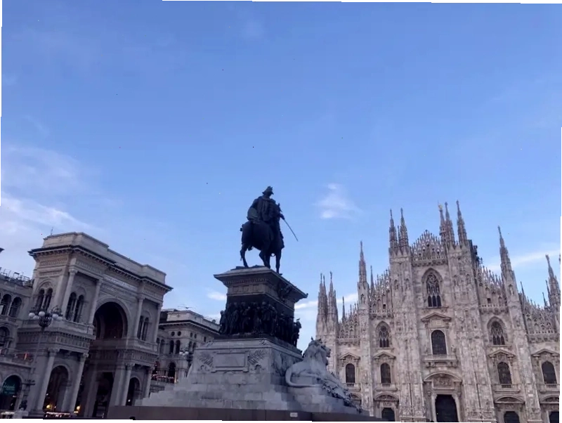 Hình ảnh đường phố sôi động tại Milano
