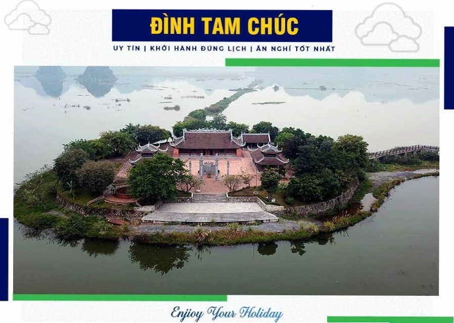 Hình ảnh mái đình Tam Chúc với kiến trúc cổ truyền đặc trưng