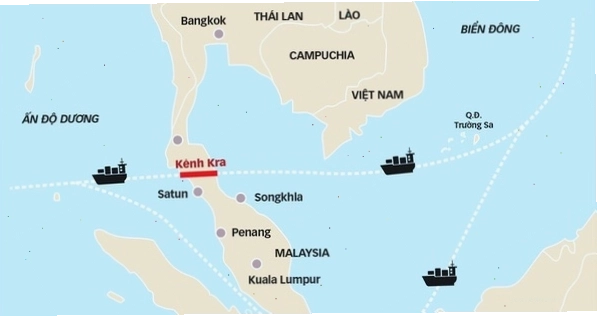Hình ảnh minh họa cho kênh đào Kra thái lan