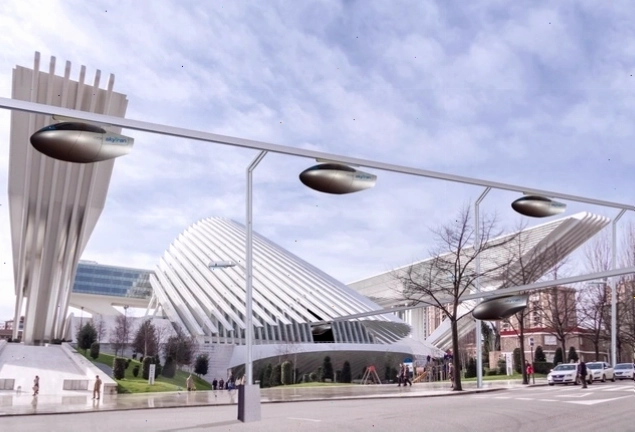 Hình ảnh minh họa cho sự phát triển của Skytran trong tương lai