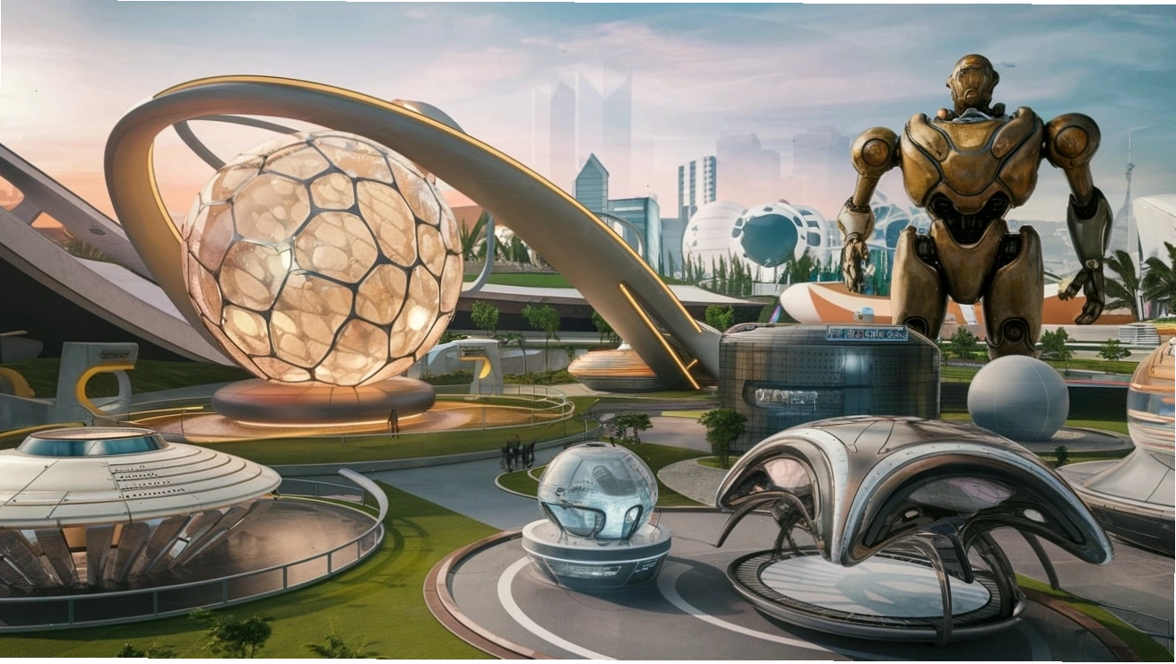 Hình ảnh tại Expo Nhật Bản 2025 với không gian trưng bày hiện đại