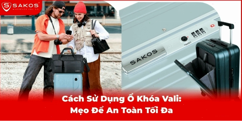 Hình ảnh tổng quan về vali khóa số