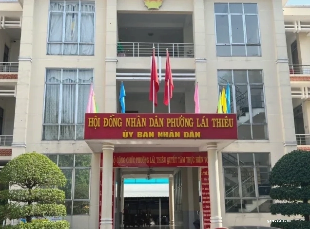 Hình ảnh Trụ sở hành chính phường Lái Thiêu tại khu phố chợ