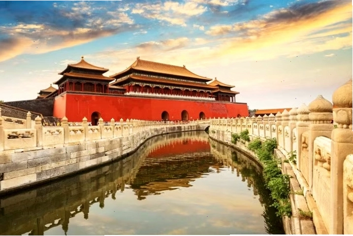 Hình ảnh Tử Cấm Thành nhìn từ trên cao mùa thu