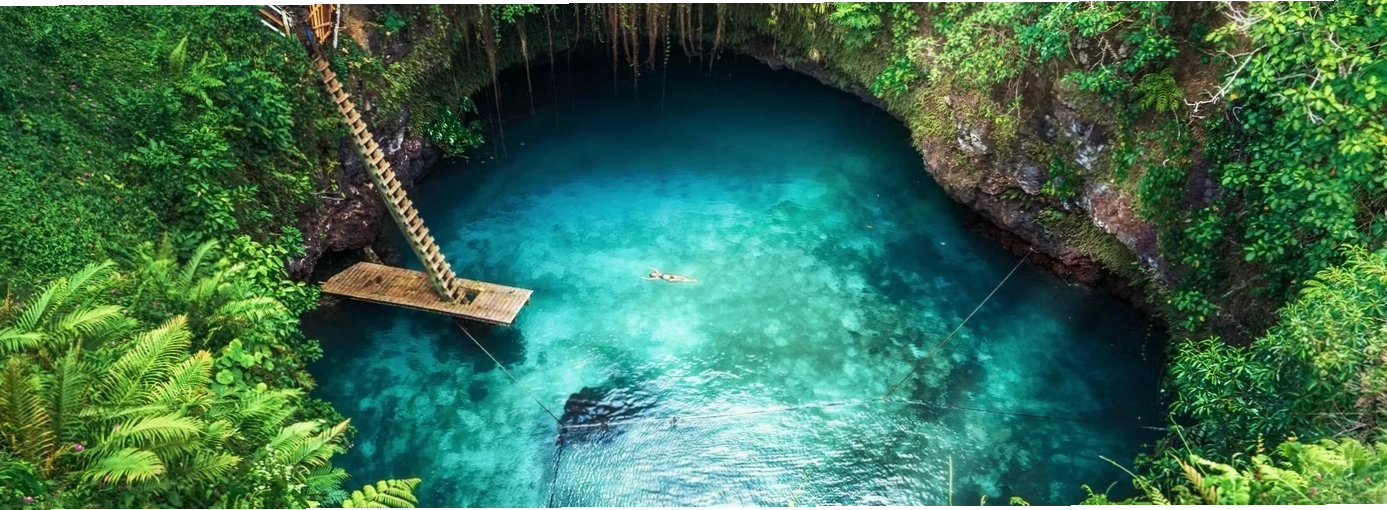 Hồ đại dương To-Sua với làn nước xanh ngọc bích