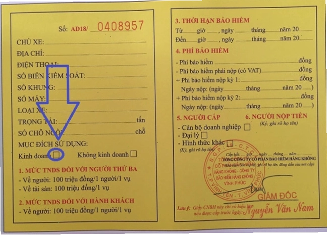 Hoàn thiện thủ tục đăng ký xe ô tô kinh doanh