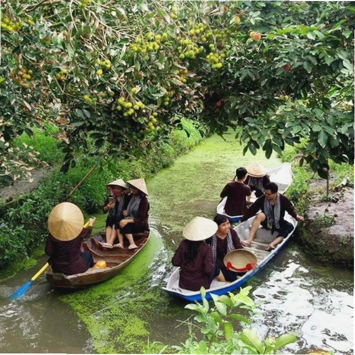 Hoàng hôn trên sông nước miền Tây, khung cảnh thơ mộng và yên bình