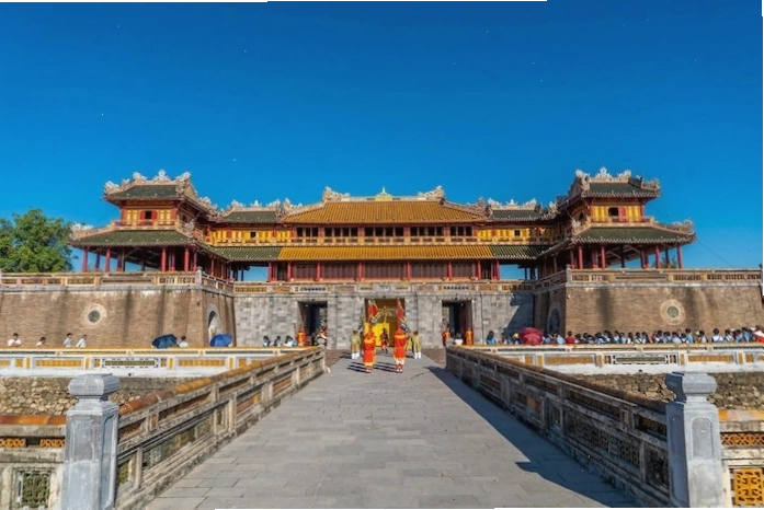 Hoàng thành Huế nhìn từ trên cao, kiến trúc đối xứng uy nghiêm