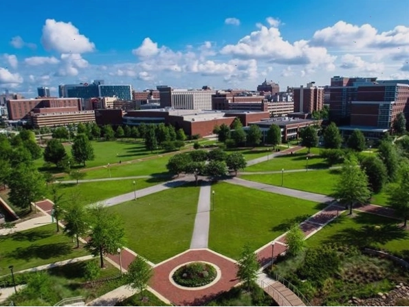 Học sinh tại một trường đại học ở Ohio