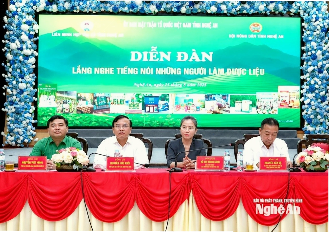 Hội thảo bàn giải pháp phát triển dược liệu bền vững tại Nghệ An