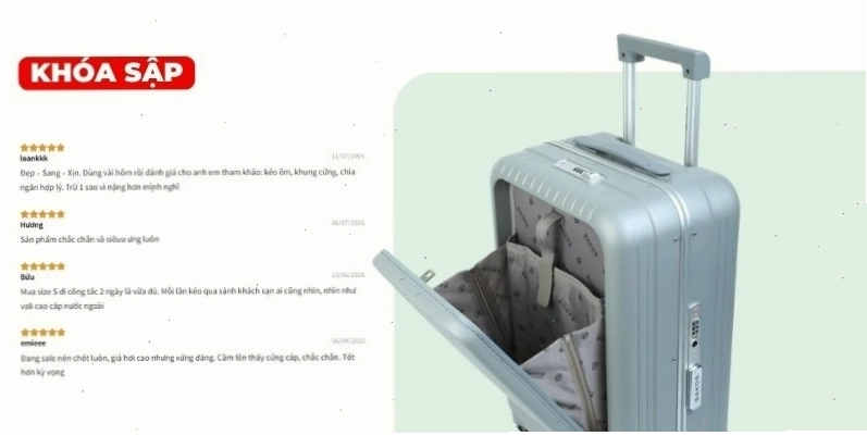 Hướng dẫn các bước đặt mật khẩu mới cho vali khóa số