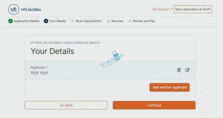 Hướng dẫn cách đặt lịch hẹn VFS Đức