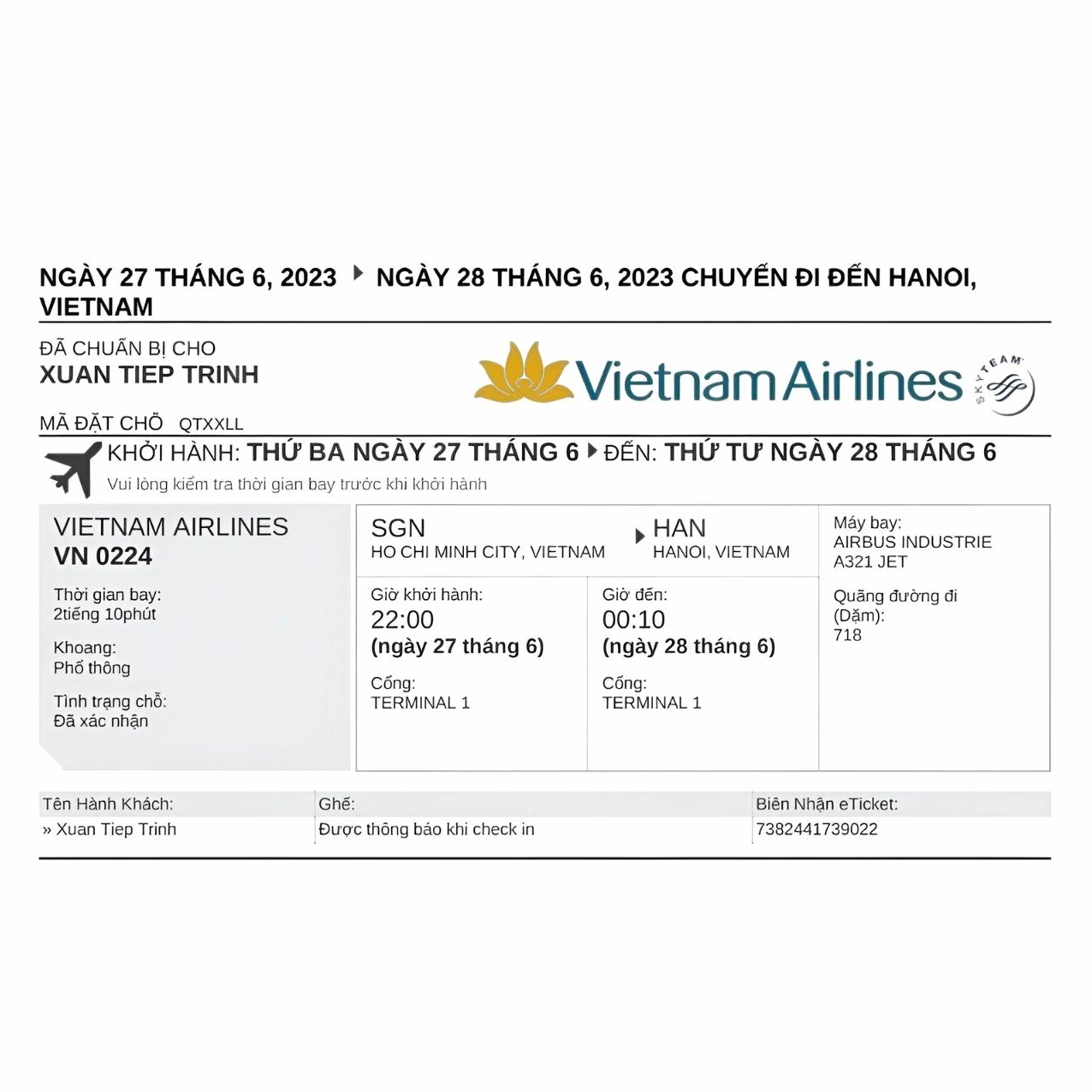 Hướng dẫn chi tiết cách kiểm tra mã đặt chỗ Vietnam Airlines