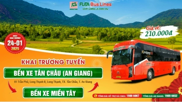 Khai trương tuyến Bến xe Tân Châu - Bến xe Miền Tây cùng Phương Trang