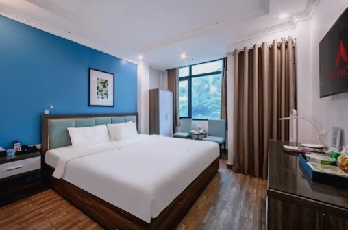Không gian phòng nghỉ tại A25 Hotel Trúc Bạch