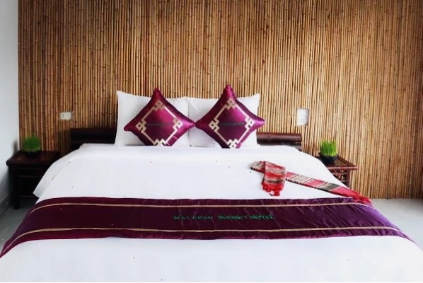 Không gian phòng nghỉ tại Mai Châu Sunset Boutique