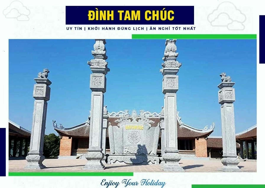 Không gian thanh tịnh bên trong khuôn viên Đình Tam Chúc