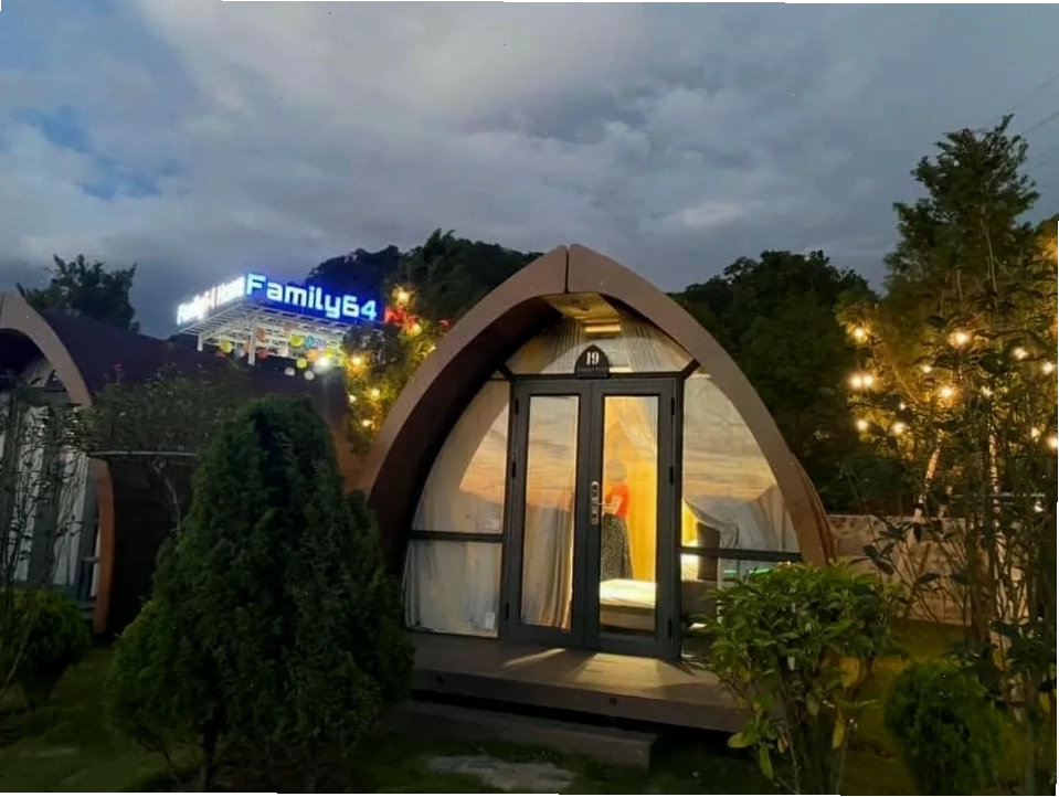 Không gian xanh mát tại Family 64 Mộc Châu