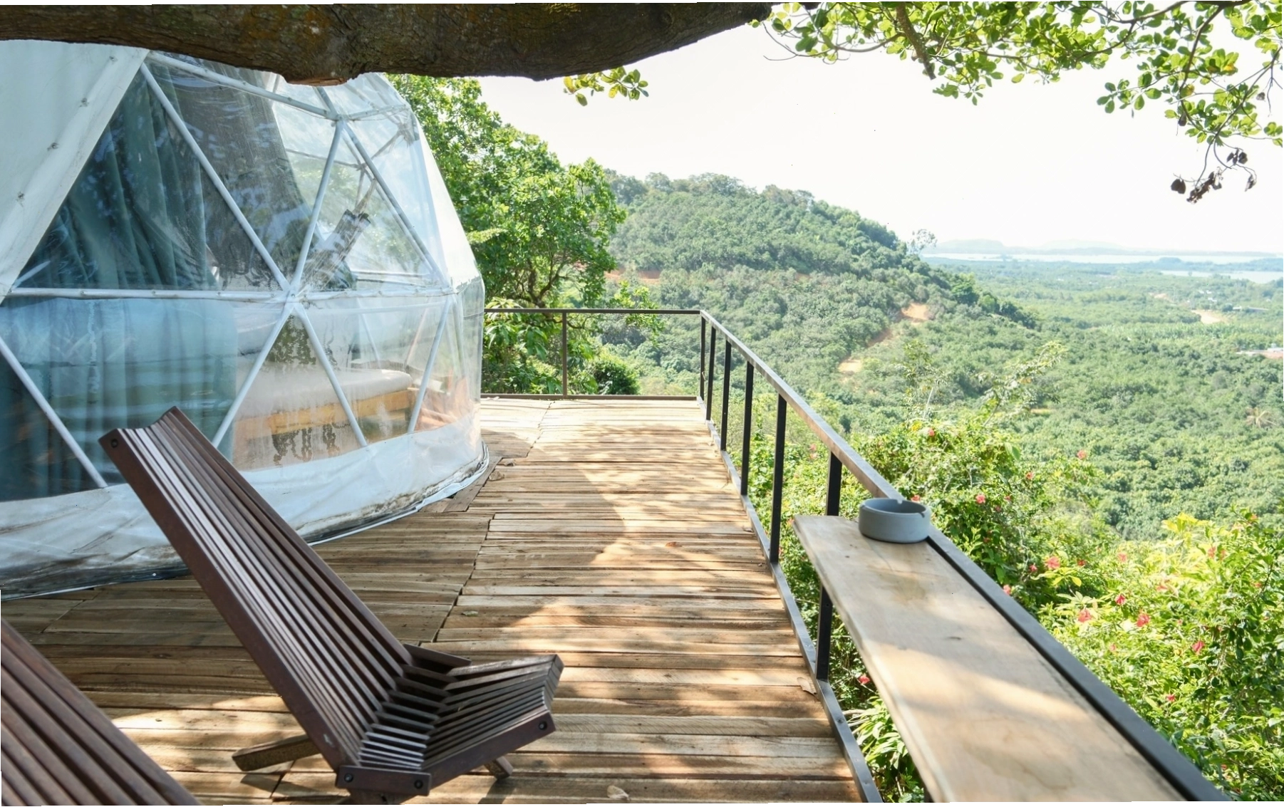 Không gian xanh mát và cảnh quan tuyệt đẹp tại Tropical Eglamping