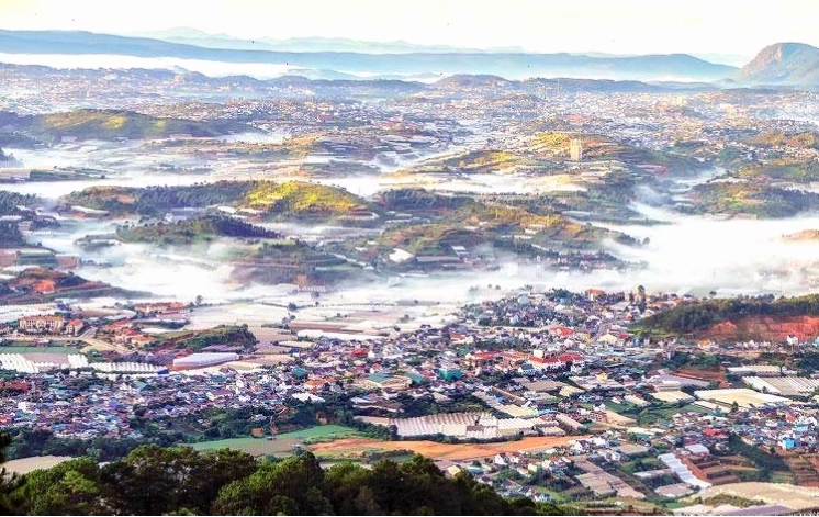 Không gian yên bình của thị trấn Dran