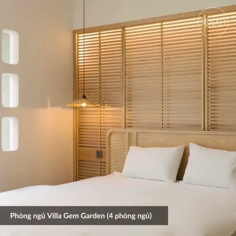 Khu vực BBQ ngoài trời tiện nghi tại Minad Villa