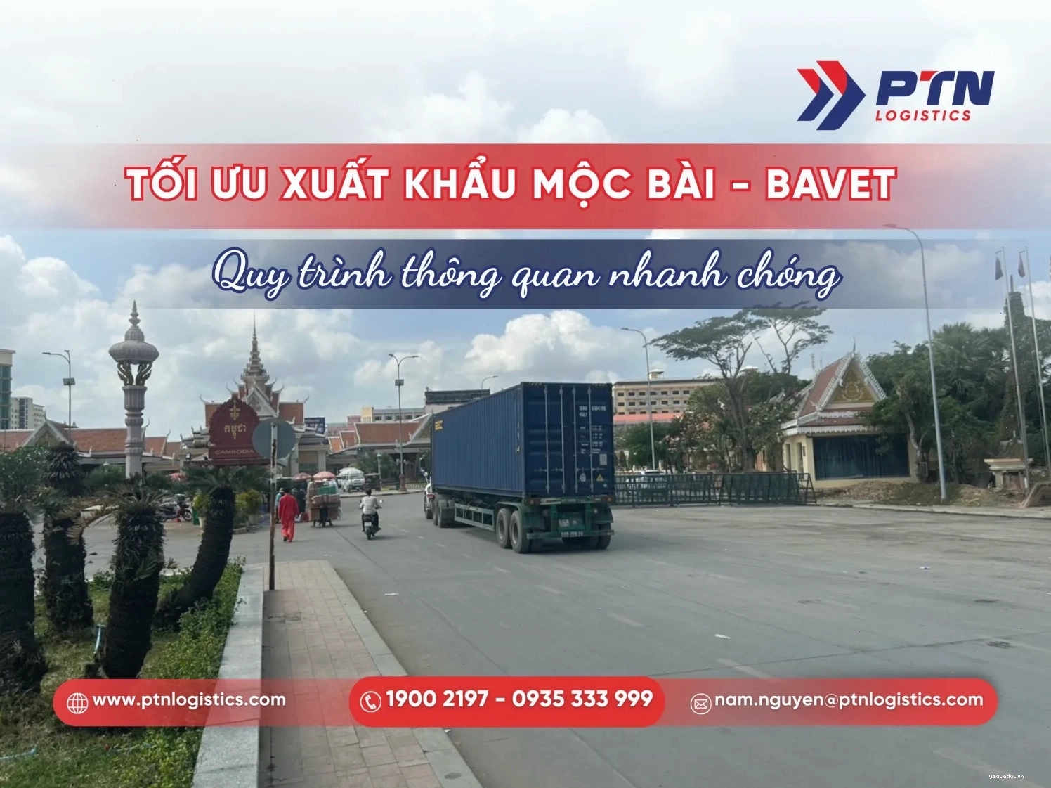 Khu vực chợ sầm uất gần cửa khẩu Bavet