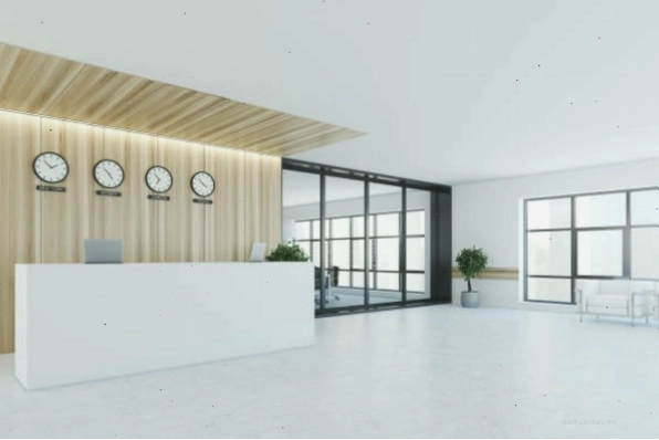 Khu vực Front Desk được trang trí tinh tế