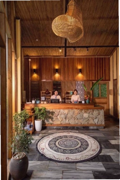 Khu vực lễ tân Ba Khan Village Resort