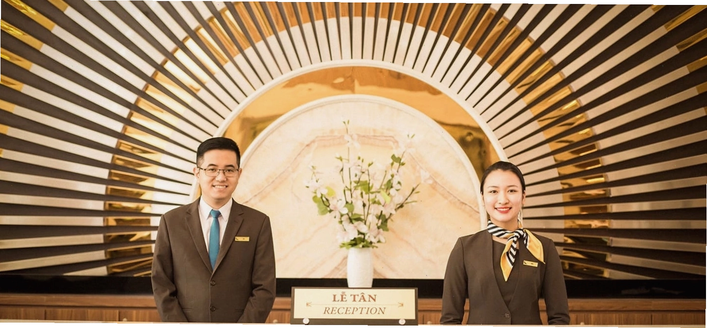 Khu vực sảnh chờ sang trọng của khách sạn Mường Thanh